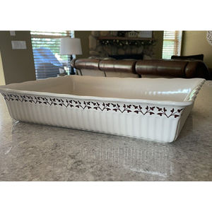 Paula Deen Stoneware 9x13 Fall Harvest Baking Dish - Casserole 4.5 QT RETIRED